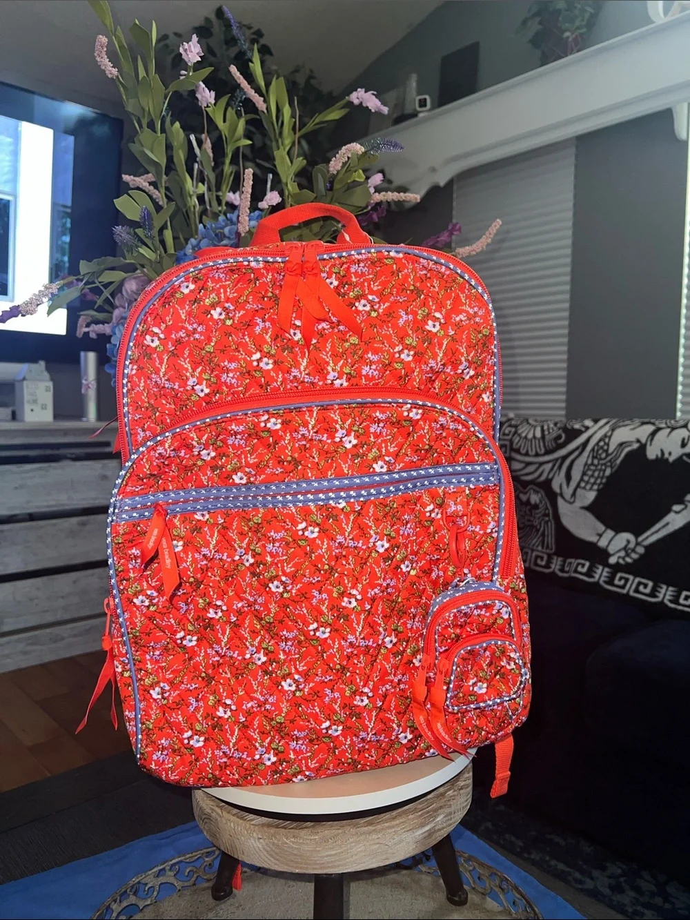 🌺Large Bancroft Backpack🌺 Wildflower Sprigs in Premium Cotton